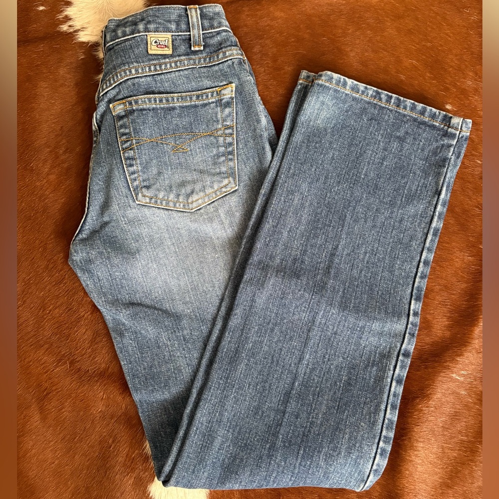 Cruel Girl Blue Straight Leg Jeans